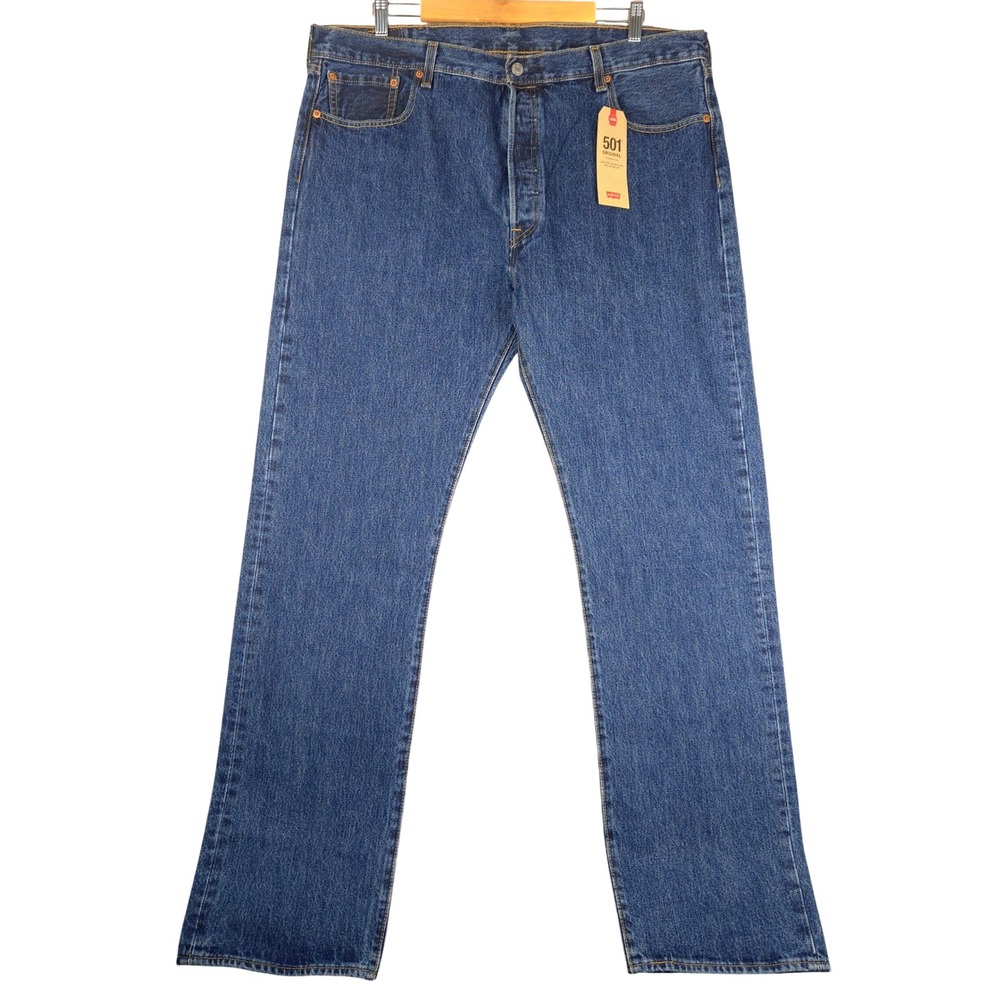 Levis 501 Original Fit Mens Blue Denim Straight Leg Jeans 40x34 00501-0194